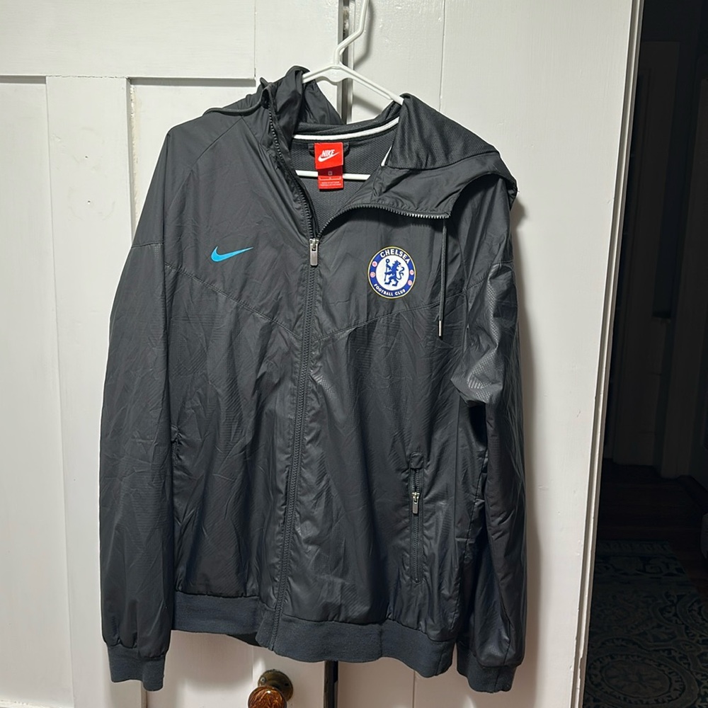Mens Nike Zip up nylon hooded shell